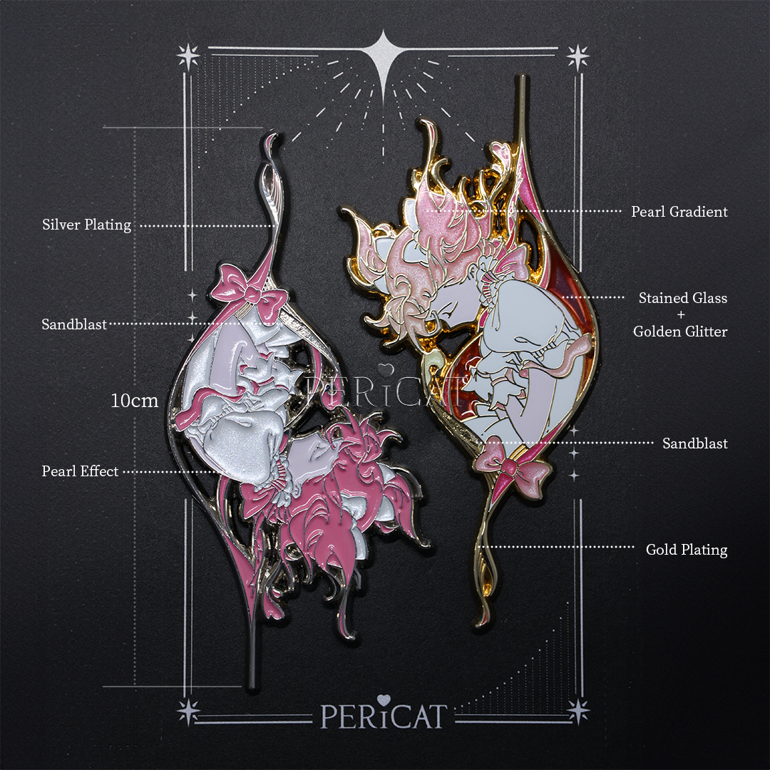 [In Hand] Wish Rises: Pink Genesis Enamel Pins