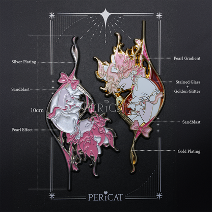 [In Hand] Wish Rises: Pink Genesis Enamel Pins